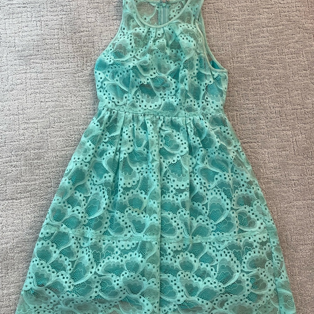 Vintage Nanette Lepore Mint Green Sleeveless Sundress for Weddings: Used